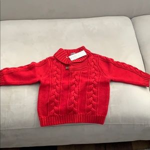 Red baby knit sweater